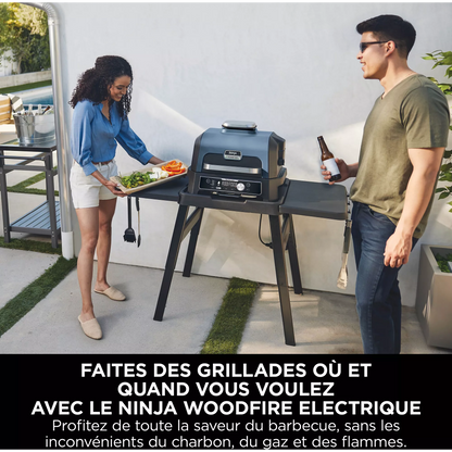 Barbecue électrique et fumoir Ninja Woodfire Pro Connect XL