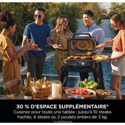 Barbecue électrique et fumoir Ninja Woodfire Pro Connect XL