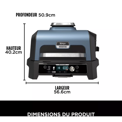 Barbecue électrique et fumoir Ninja Woodfire Pro Connect XL